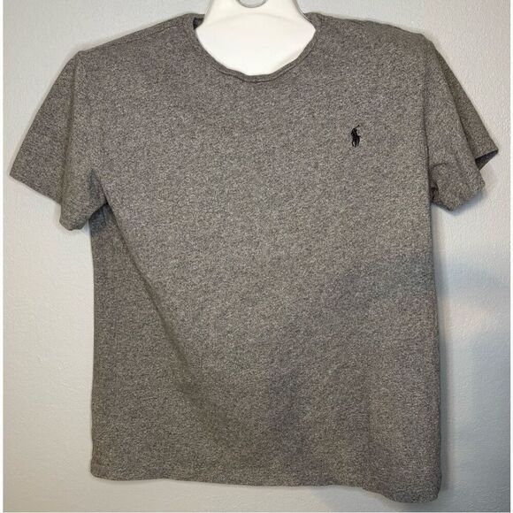POLO RALPH LAUREN Men's Gray Short Sleeve Crewneck T-Shirt Adult L Cotton - Picture 2 of 6